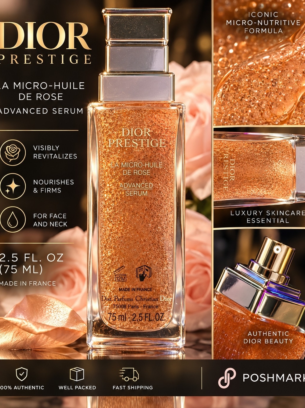 Dior Prestige La Micro-Huile de Rose Advanced Serum 2.5oz